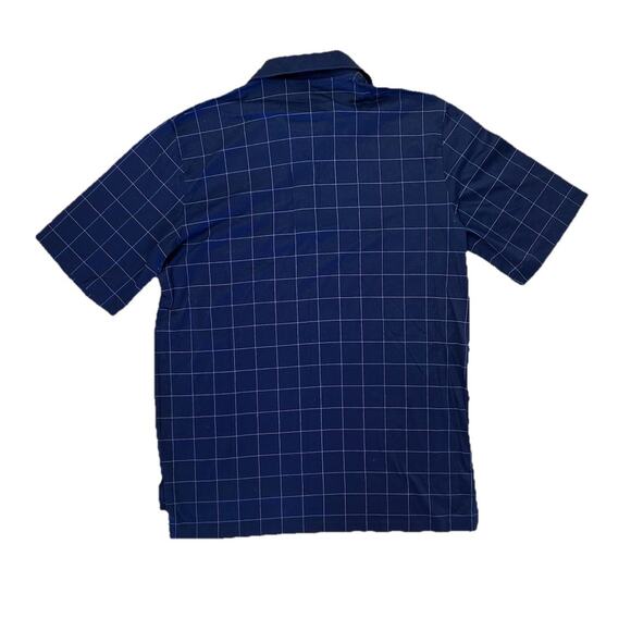 Vintage Polo Golf Ralph Lauren Men’s Navy Blue Striped Polo Shirt Size M Cotton - Picture 4 of 4